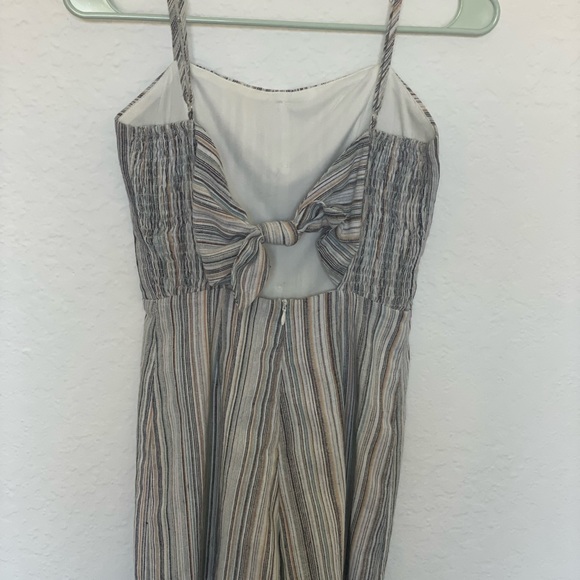 Lulus Essential Essence Blue Multi Striped Tie-Back Romper - XS - Picture 8 of 15